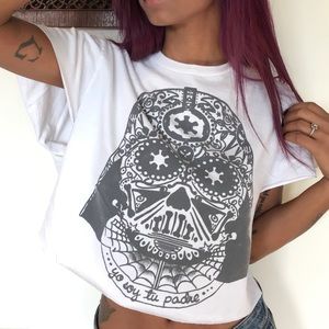 Vintage Darth Vader Yo Soy Tu Padre Crop Top